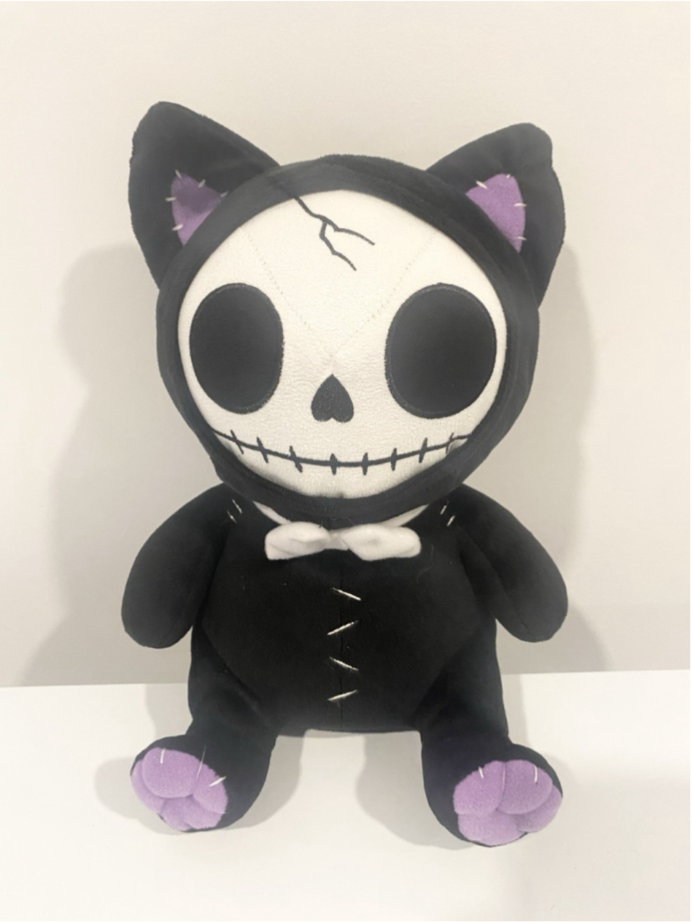 Furrybones Mao-Mao Black Cat Plush Summit Collection Skeleton Gothic 12”